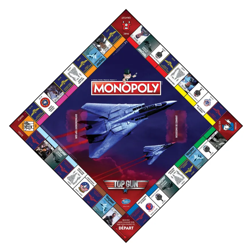 Monopoly Top Gun Deutsch Französisch Edition Spiel Brettspiel Gesellschaftsspiel