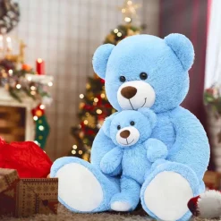 MorisMos Großer Teddybär 100cm mit Babybär, XXL Kuscheltier aus weichem Plüsch