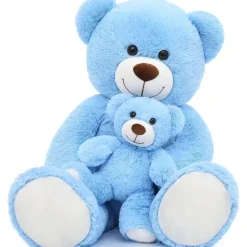 MorisMos Großer Teddybär 100cm mit Babybär, XXL Kuscheltier aus weichem Plüsch