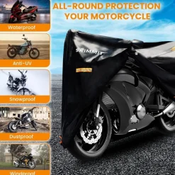 Motorradgarage Winterfest Wasserdicht XXL Motorrad Abdeckplane Oxford-Stoff