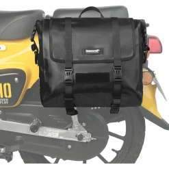 Motorrad Gepäckträgertasche Satteltasche 15L Wasserdicht Schwarz