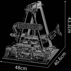 Mould King 11017 Piratenboot Schaukel Vergnügungspark Klemmbausteine 1922pcs