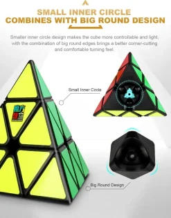MoYu Meilong Pyraminx 3x3 - stickerless - Zauberwürfel Speedcube Magischer Magi