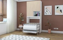 Multimo Capsule Klappbett / Wandbett / Schrankbett mit Klapptisch