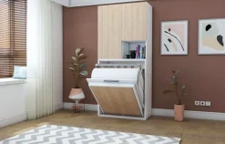 Multimo Capsule Klappbett / Wandbett / Schrankbett mit Klapptisch