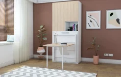 Multimo Capsule Klappbett / Wandbett / Schrankbett mit Klapptisch