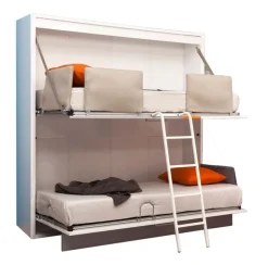 Multimo SMART klappbares Etagenbett-Set 5-tlg. / Geschwisterzimmer