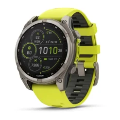 Multisport GPS-Uhr Garmin Fenix 8 Solar Gelb