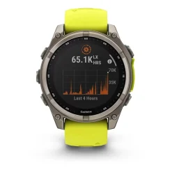 Multisport GPS-Uhr Garmin Fenix 8 Solar Gelb