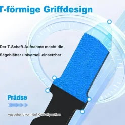Muozlop 20-teiliges Stichsägeblatt-Set mit T-Schaft und Aufbewahrungskoffer für