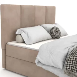 Muralo Kontinentalbett mit zwei Bettkasten Doppelbett Polsterbett für Schlafzimmer