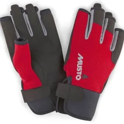 Musto Segelhandschuh Essential Sailing Gloves S/F kurzfinger Rot
