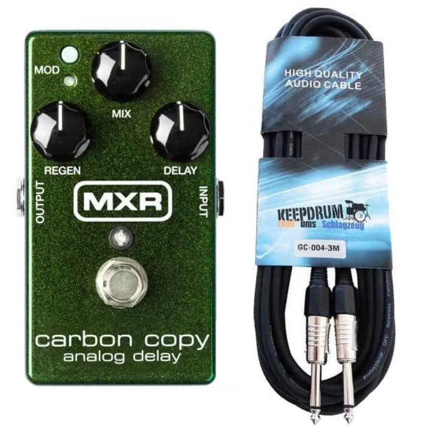 MXR Effektgerät M169 Carbon Copy Analog Delay Pedal mit Kabel