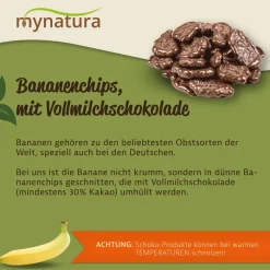 Mynatura Bananenchips mit Vollmilchschokolade – ab 1000g