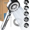 Nafall Duschkopf Filter 5 Strahlarten, Hochdruck, Wassersparend 1.5m Schlauch