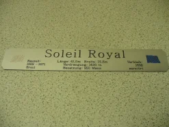 Namensschild für Modellständer mit Daten - Soleil Royal