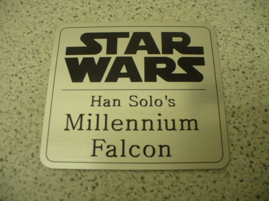 Namensschild für Modellständer oder Diorama - STAR WARS Todesstern