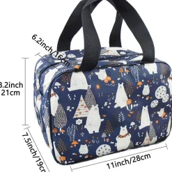 Nanxson Lunchtasche 11L Marine Bär - Wasserdicht, Isoliert für Büro, Picknick