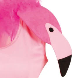 narrenwelt Flamingo Kleid+Federboa Damen 34-40 Ballett Party SALE
