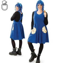 narrenwelt Kostüm Keks - Kleid Keksmonster Damen Fasching Motto