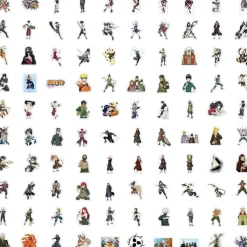 100 Naruto Aufkleber, wasserfeste Vinyl Stickers für Auto, Motorräder, Laptop