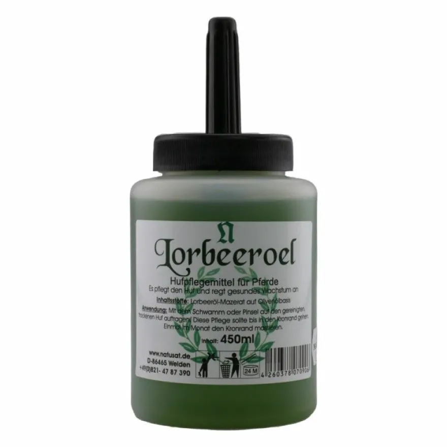 Natusat Lorbeeröl zur Hufpflege 450 ml Hufpflege, Hufwachstum, für Pferde, Esel
