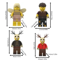 99 Nächte im Wald Minifiguren Set Bausteine Figuren Action kompatibel Spielzeug