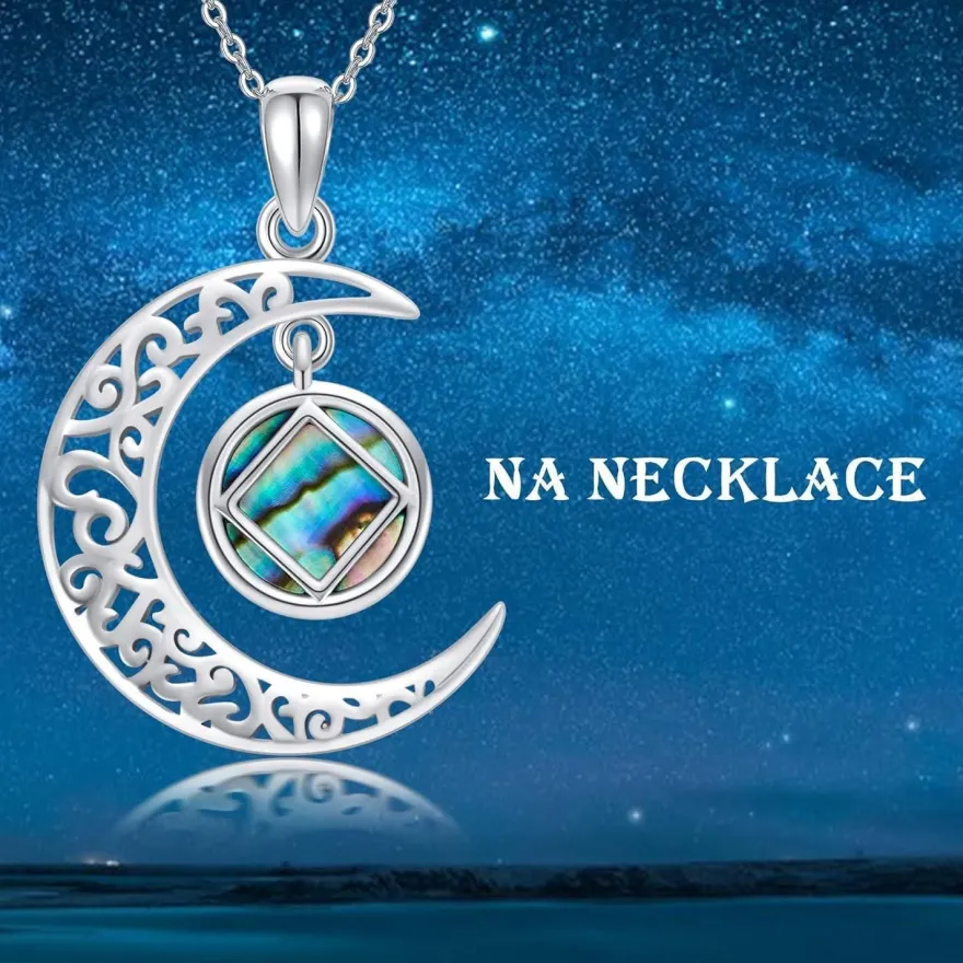 Nüchternheits Geschenk Frauen Sterling Silber NA Schmuck Halskette