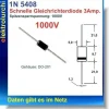 1N5408, Diode, 3Amp./ 1000V, DO-201, Gleichrichterdiode, 1N 5408, 10St