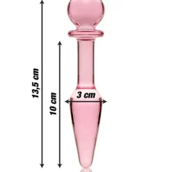 Nebula - Model 7 Analplug Borosilikatglas Klar 13.5 cm -o- 3 cm