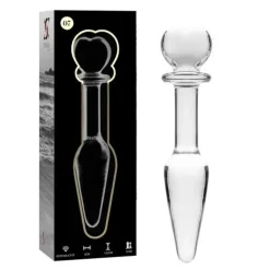 Nebula - Model 7 Analplug Borosilikatglas Klar 13.5 cm -o- 3 cm