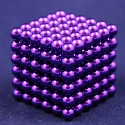 Neo Ball Cube - 5mm - violett - Neocube 216 Magnet Würfel Neodym Kugelmagnet DI