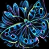 Neon Schmetterling