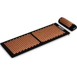Neo-Sport NS-901 Schwarze und goldene Akupressurmatte mit Noppen