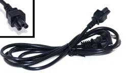 Netzkabel Stromkabel Schutzkontakt Stecker Typ F Kleeblattkupplung TV Monitor usw