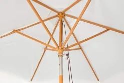 NEU 2er Set Neigbarer Sonnenschirm Holzgestell für UV Schutz Terrasse Garten BBQ