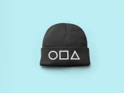 New Wintermütze Squid Game Netflix Kreis Viereck Dreieck SQ Beanie Mütze Unisex