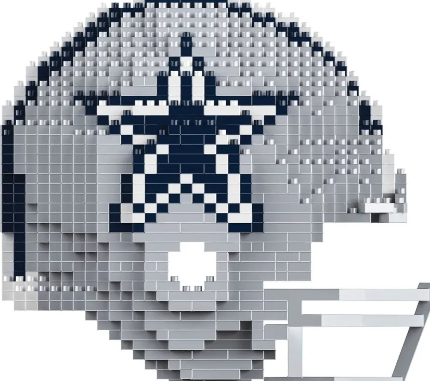 NFL Dallas Cowboys 3D BRXLZ Puzzle Helm Set Football Footballhelm