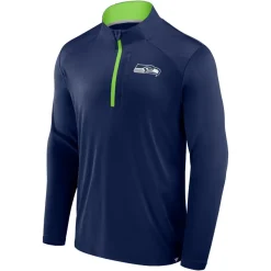 NFL Seattle Seahawks Defender LC Quarter Zip Zipper Jacke Oberteil Sweater