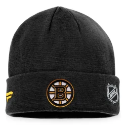 NHL Boston Bruins Wollmütze Mütze Authentic Pro Game Train 726658063968