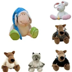 Nici Jolly Logan Schaf Wolfskopf Puppe schläfrige Ziege Plüschtiere Spielzeug