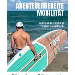 Niphean Stand Up Paddle Board für Erwachsene, 320cm, 200kg Tragkraft, inkl