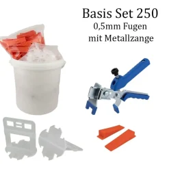 Nivelliersystem 0,5 mm Fugenbreite! Für eine Fliesenstärke von 3-12mm geeignet!
