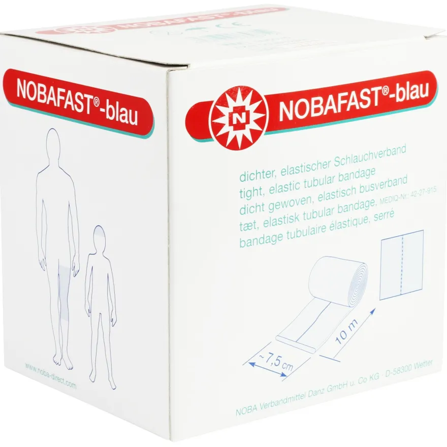 Nobafast elastischer Schlauchverband gerollt Länge 10 m Verband Unterzugverband