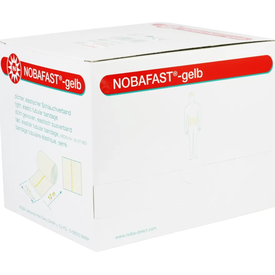 Nobafast elastischer Schlauchverband gerollt Länge 10 m Verband Unterzugverband