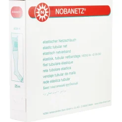 Nobanetz elastischer Netzschlauchverband Weiß 25 m Netzverband Schlauchverband
