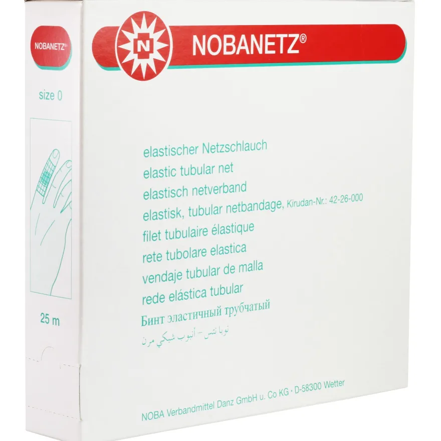 Nobanetz elastischer Netzschlauchverband Weiß 25 m Netzverband Schlauchverband