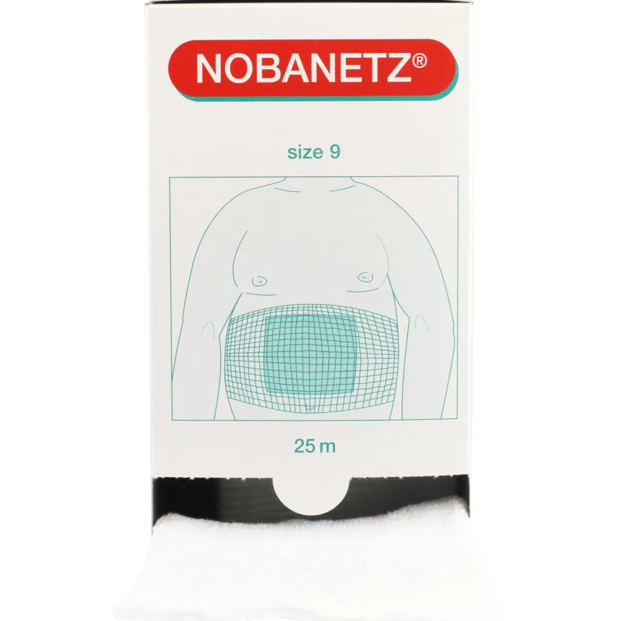 Nobanetz elastischer Netzschlauchverband Weiß 25 m Netzverband Schlauchverband