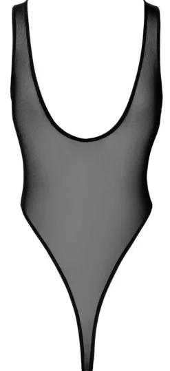 Noir - Power Mesh Stringbody, schwarz, knapp, scharf