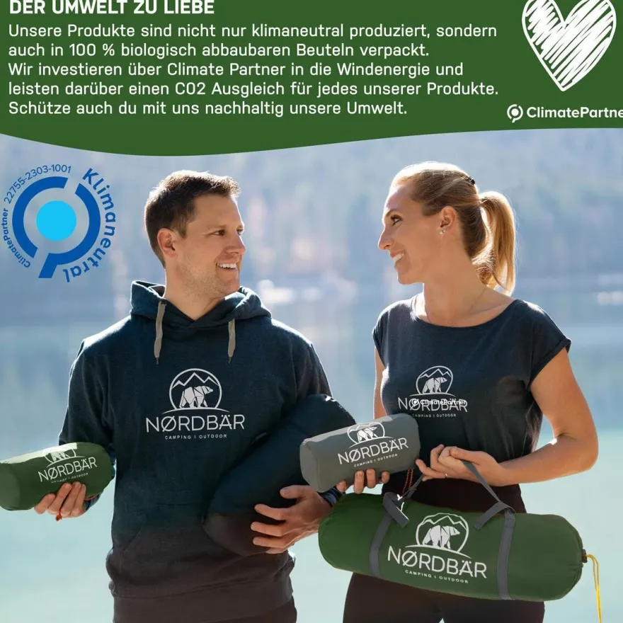 NORDBÄR® Zelt 3-4 Personen Zelt ultraleicht & wasserdicht